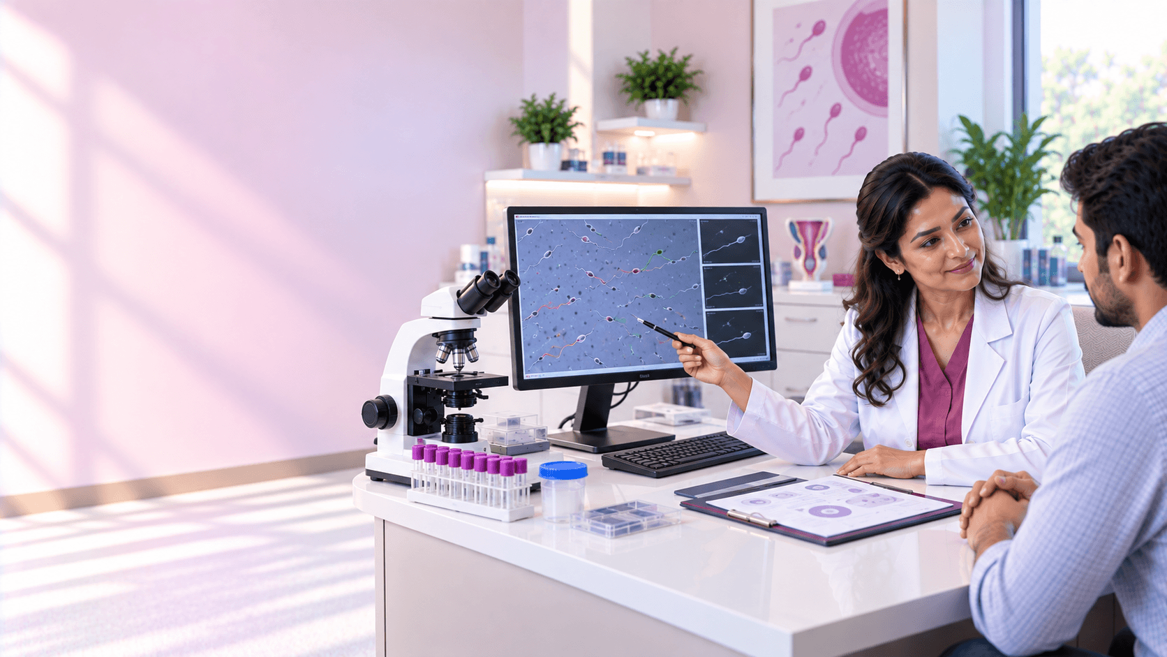 Sperm motility consultation at AMVI Hospital