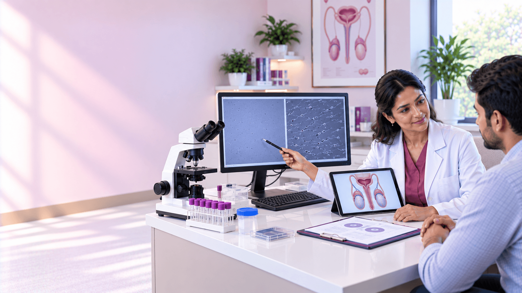 Male fertility consultation at AMVI Hospital