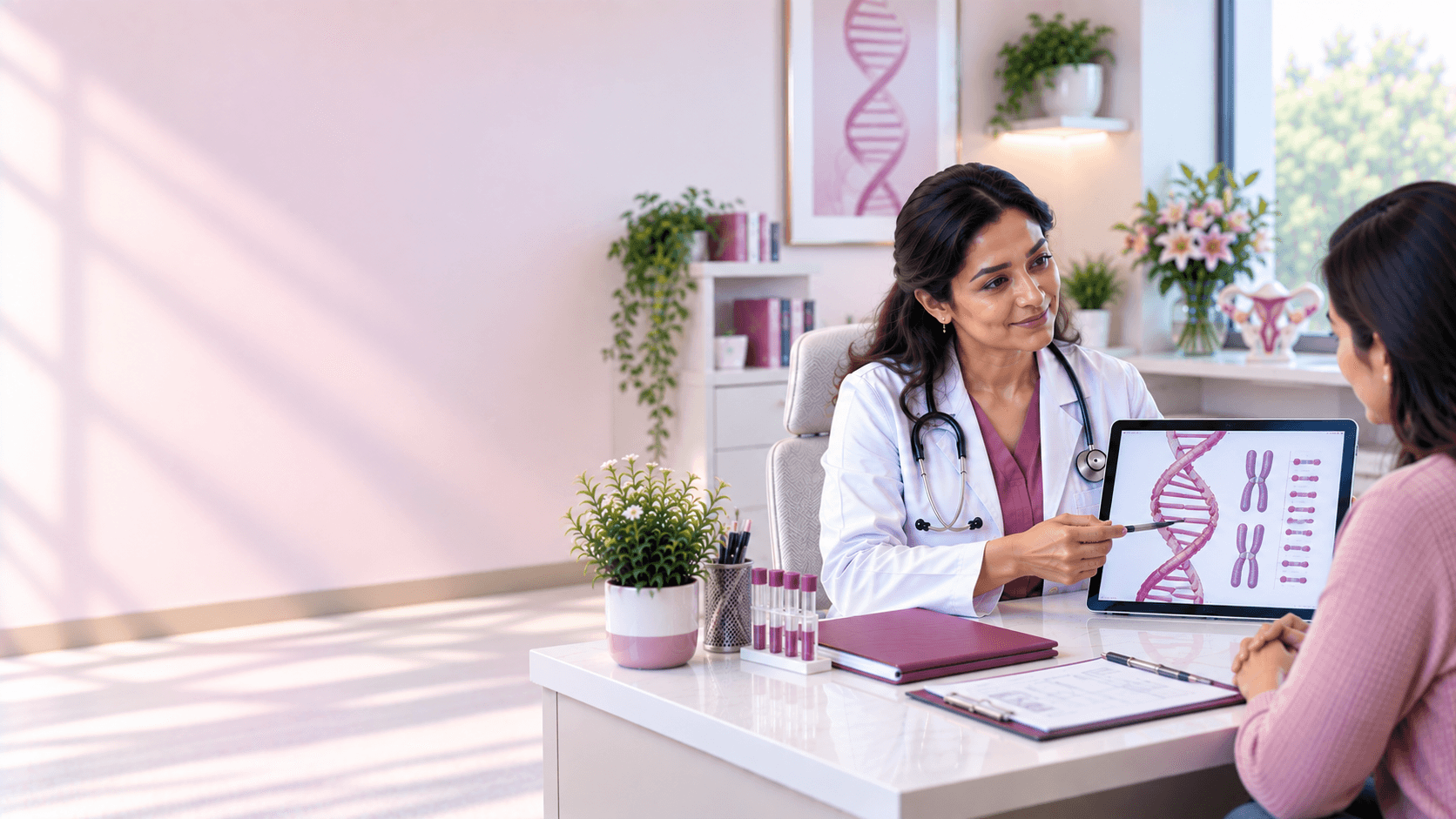 Genetic screening consultation at AMVI Hospital