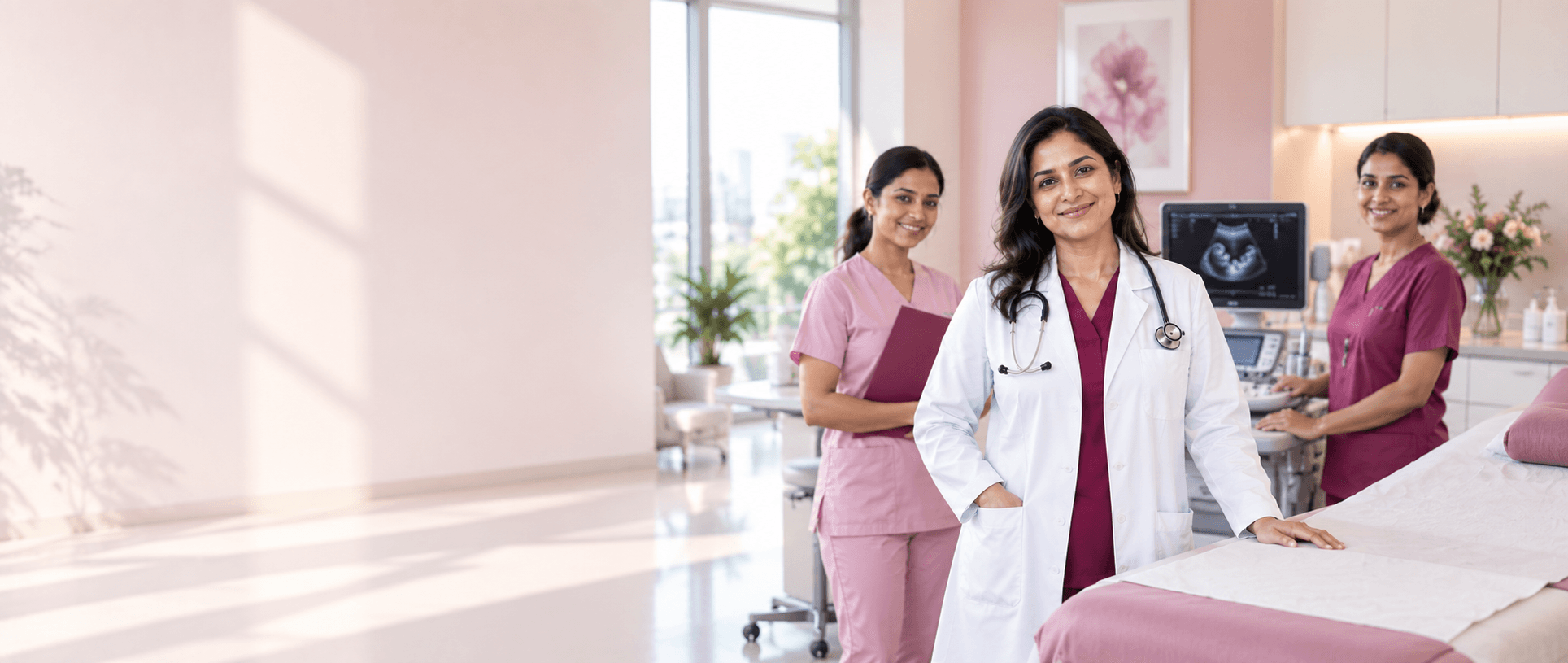 Gynaecology consultation at AMVI Hospital