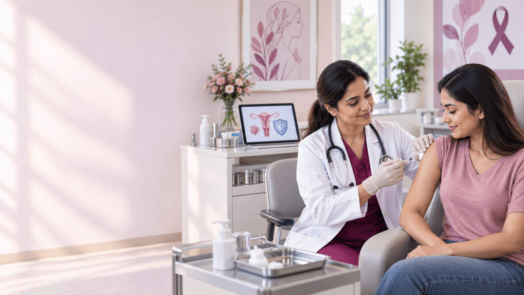 HPV vaccination consultation at AMVI Hospital