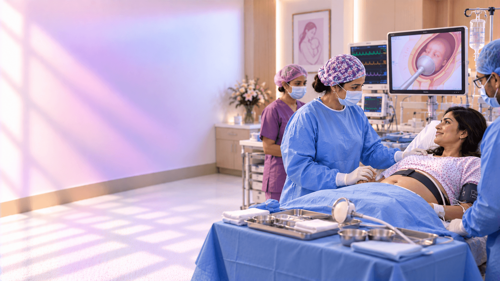 Vacuum delivery care at AMVI Hospital
